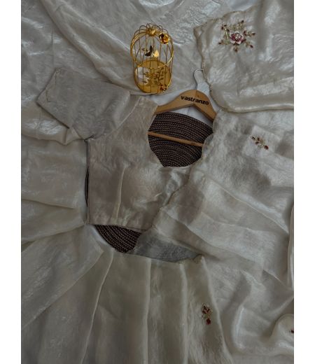 DB608 Beautiful Soft Sattin Silk Handwork Celebrity Inspired Sarees.