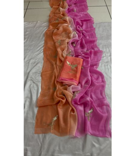 DB597 Beautiful Soft Space Silk Sequence Zari Thread Work Celebrity Inspired Sarees.