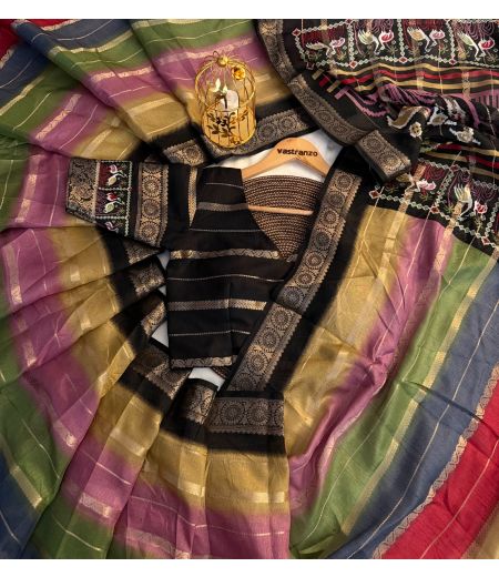 DB291 Beautiful Soft Spice Silk Dual Zari Weaving Celebrity Inspired Sarees.(Blouse Unstitched)