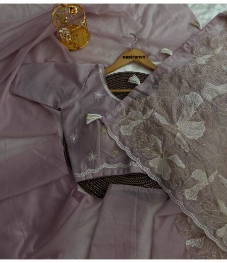 DB288  Beautiful Soft Crystal Tissue Silk Viscose Golden Zari Embroidery Thread Work Celebrity Inspired Sarees.(Blouse Unstitched)