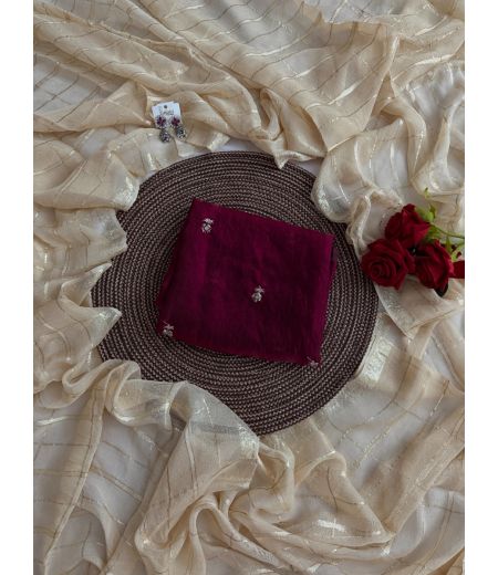 DB682  Beautiful Soft Viscose Georgette Zari Weaving Celebrity Inspired Sarees.