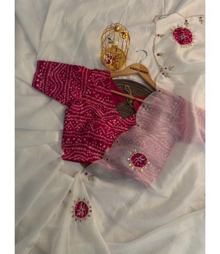 DB325 Beautiful Soft Crush Georgette Zardosi Handwork Celebrity Inspired Saree.(Blouse Unstitched)