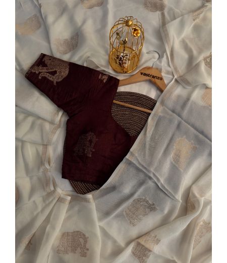 DB326 Beautiful Soft Viscose Jacquard Weaving Celebrity Inspired Saree.(Blouse Unstitched)