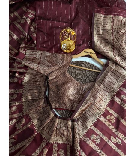 DB323 Beautiful Soft Banarasi Silk Zari Weaving Celebrity Inspired Sarees.