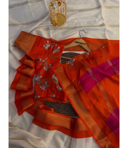 DB355 Beautiful Soft Dola Silk Jacquard Weaving Celebrity Inspired Saree.(Blouse Unstitched)