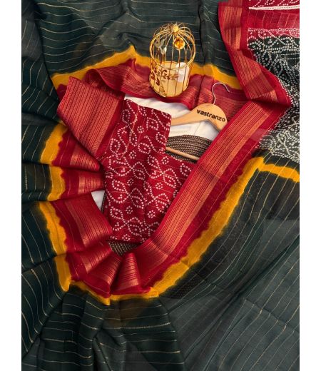 DB351 Beautiful Soft Dola Silk Elegant Printed Saree.(Blouse Unstitched)