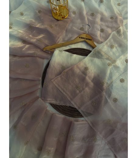 DB405 Beautiful Soft Imported Sattin Space Silk Hand Beads Butta Work Celebrity Inspired Sarees.