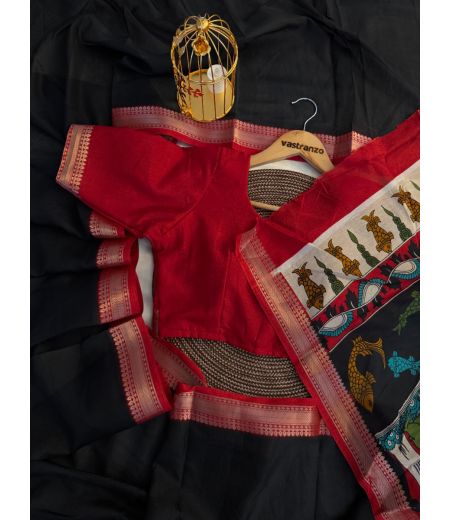 DB458 Beautiful Soft Cotton Kalamkari Printed Celebrity Inspired Sarees.(Blouse Unstitched)