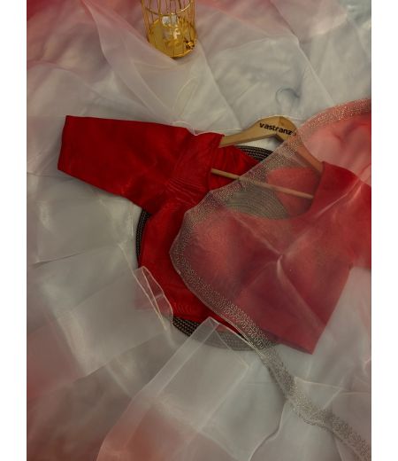 DB495 Beautiful Soft Organza Tissue Silk Diamond Work Celebrity Inspired Saree.(Blouse Unstitched)