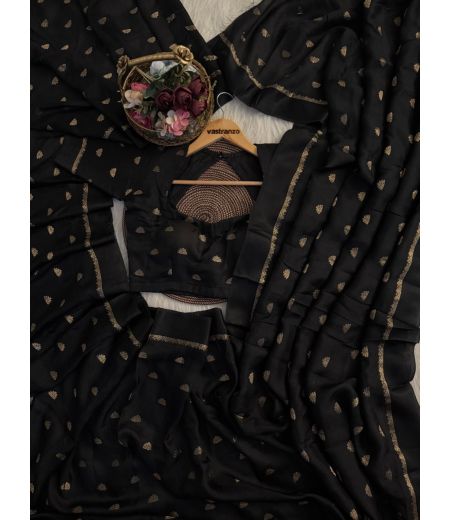 DB05 Beautiful Soft Jute Viscose Jacquard Weaving Celebrity Inspired Sarees.(Blouse Unstitched)