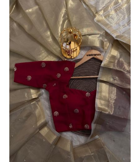 DB58 Beautiful Soft Golden Tissue Silk Sequence Emboridary Butti Work Celebrity Inspired Saree.(Blouse Unstitched)