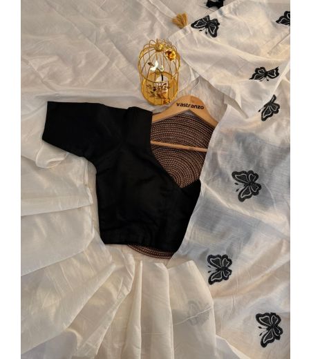 DB52 Beautiful Soft Chanderi Silk Embroidery Work Celebrity Inspired Sarees.1