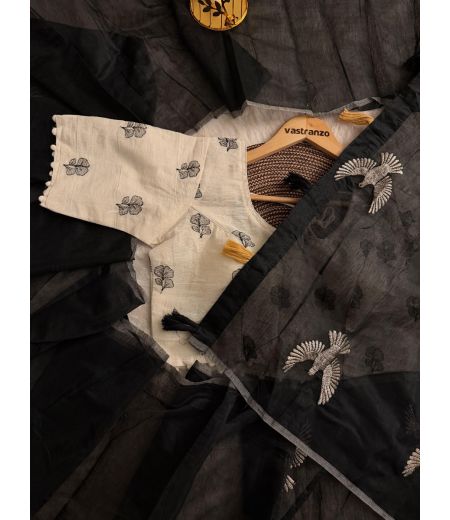 DB46 BeautifulI Soft Chanderi Silk Embroidery Work Celebrity Inspired Saree with Designer Stitched Blouse.