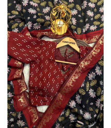 DB21 Beautiful Soft Mangalagiri Viscose Silk Kalamkari Printed Celebrity Inspired Saree.(Blouse Unstitched)