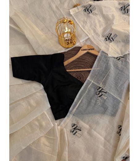 DB43 Beautiful Soft Chanderi Silk Embroidery Work Celebrity Inspired Saree.