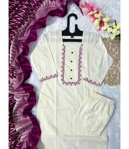 DB125 Cotton with Beautiful Embroidery