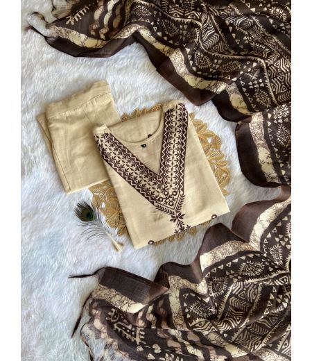 DB127 Cotton with Beautiful Embroidery.