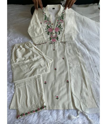 DB128 Cotton with Beautiful Embroidery.