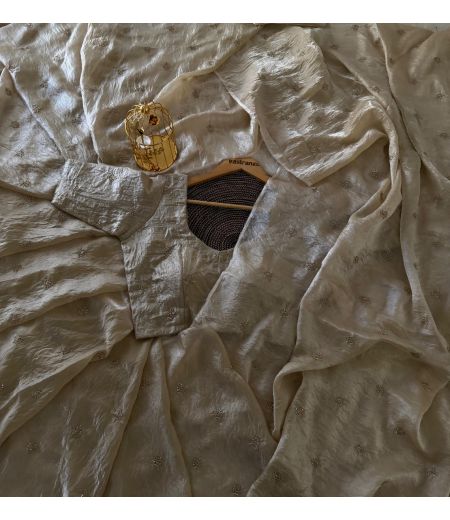 DB103 Beautiful Soft Space Silk Handwork Celebrity Inspired Sarees.