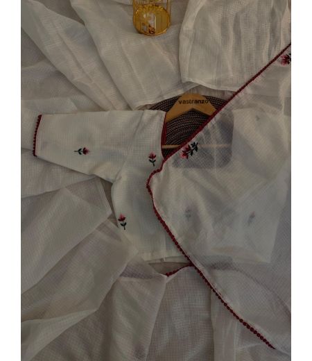 DB108 Beautiful Soft Kota Doriya Chex Embroidery Work Celebrity Inspired Saree.