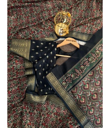 DB167 Beautiful Soft Dola Silk Kashmiri Printed Sarees.(Blouse Unstitched)