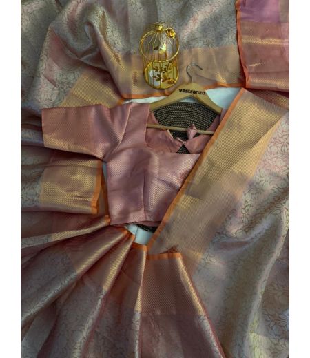 DB273 Beautiful Soft Banarasi Tissue Silk Celebrity Inspired Saree.