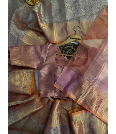 DB273 Beautiful Soft Banarasi Tissue Silk Celebrity Inspired Saree.