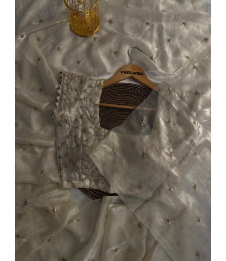 DB277 Beautiful Soft Sattin Silk Celebrity Inspired Saree with Designer Work Blouse.(Blouse Unstitched)