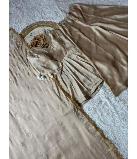 DB409 Beautiful Soft Rangoli Tissue Silk Diamond Work Designer Dress Sets