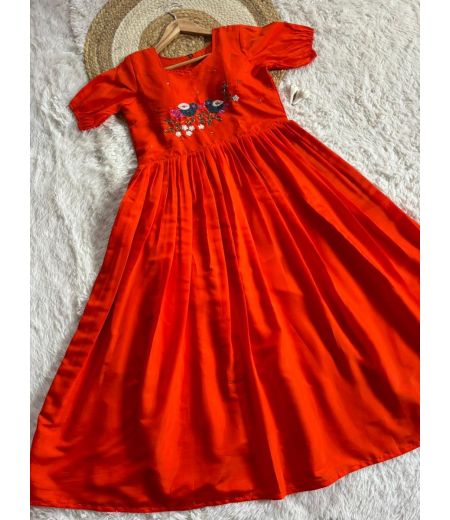 DB415 Beautiful Soft Roman Silk Moti Hand Cutdana Work Celebrity Inspired Gowns.