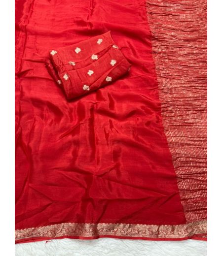 DB445 Beautiful Soft Chinon Hand Dyeing Celebrity Inspired Sarees.