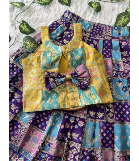 DB475 Soft Dola Silk Zari Weaving Designer Lehenga Sets.