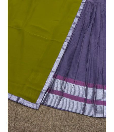 DB509 Beautiful Soft Kanchi Cotton Zari Weaving Designer Half Sarees~Lehenga Sets.