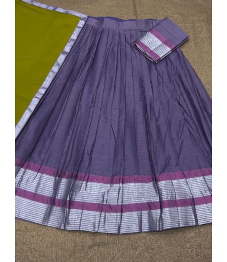 DB509 Beautiful Soft Kanchi Cotton Zari Weaving Designer Half Sarees~Lehenga Sets.