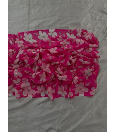 DB710  Beautiful Soft Georgette Floral Printed Celebrity Inspired Sarees.