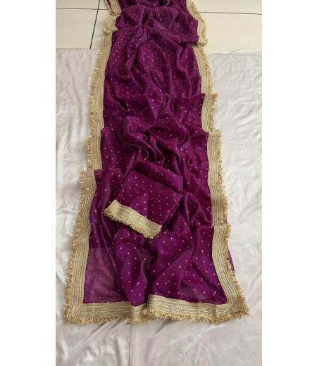 DB761 Beautiful Soft Moss Silk Zari Butti Weaving Celebrity Inspired Sarees with Designer Lace Border.