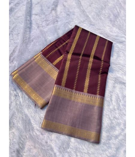 DB782 Beautiful Soft Kanjiviram Silk Zari Weaving Celebrity Inspired Sarees.