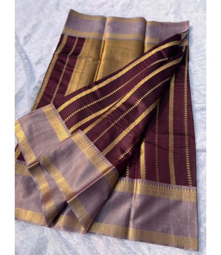 DB782 Beautiful Soft Kanjiviram Silk Zari Weaving Celebrity Inspired Sarees.