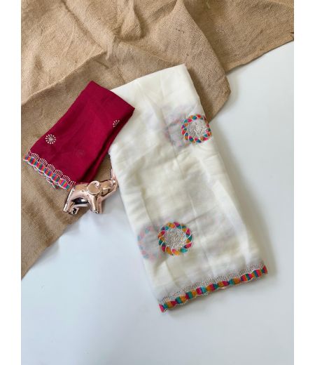 DB783 Beautiful Soft Georgette Embroidary Thread Work Celebrity Inspired Sarees.