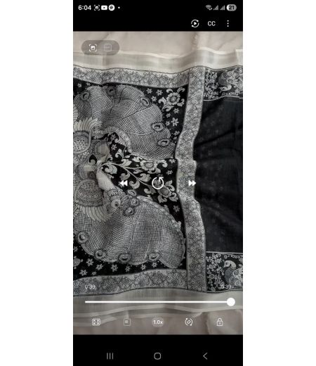 DB794 Beautiful Soft Handloom Linen Elegant Printed Summer Sarees.