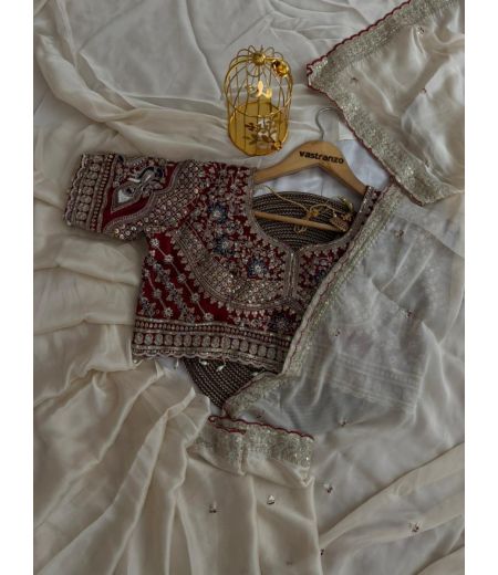 DB807 Beautiful Soft Rangoli Silk Embroidery Work Celebrity Inspired Sarees with Designer Stitched Blouse.