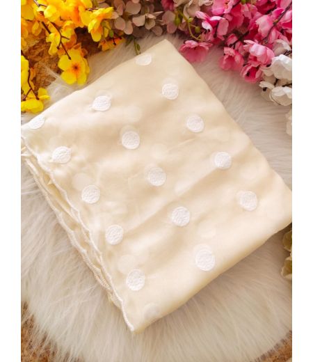 DB838  Beautiful Soft Star Georgette Thread Work Celebrity Inspired Saree.