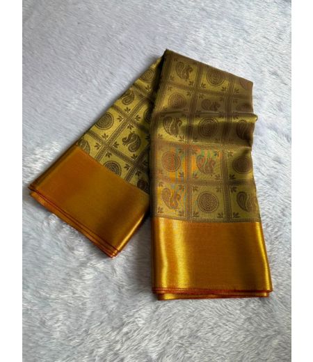 DB1002 Beautiful Soft Banarasi Tissue Silk Zari Weaving Celebrity Inspired Sarees.