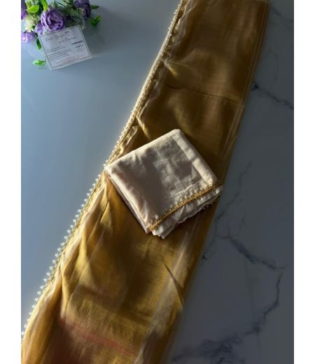 DB1005 Beautiful Soft Tissue Organza Zari Weaving Celebrity Inspired Sarees.