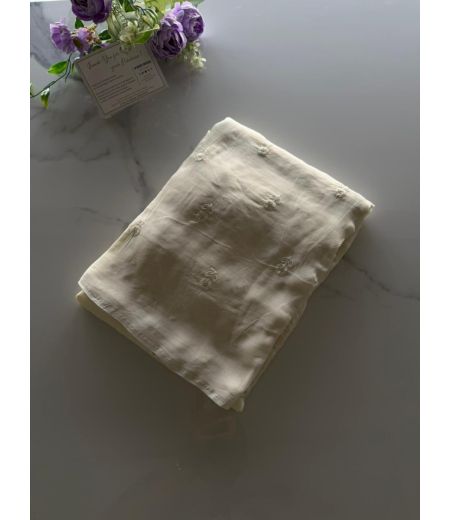 DB1028 Soft Viscose Organza Embroidery Work Celebrity Inspired Sarees.