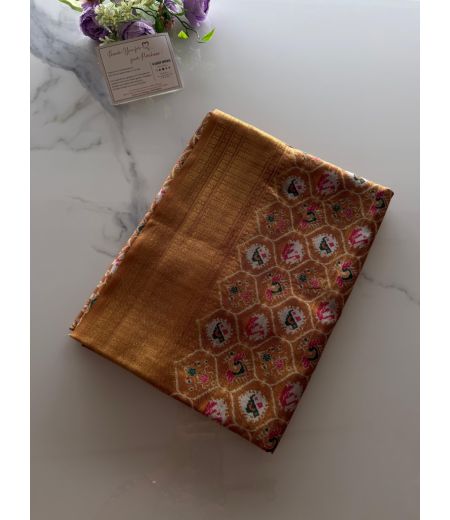 DB1045 Soft Dola Silk Patola Printed Celebrity Inspired Sarees.