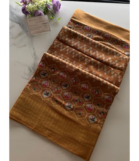 DB1045 Soft Dola Silk Patola Printed Celebrity Inspired Sarees.