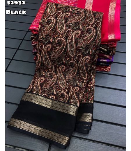 DB1095 Soft Mulmul Cotton Ajrakh Printed Celebrity Inspired Sarees.