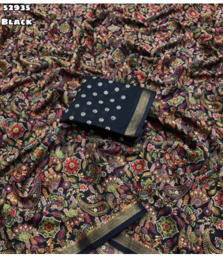 DB1097 Soft Mulmul Cotton Ajrakh Printed Celebrity Inspired Sarees.