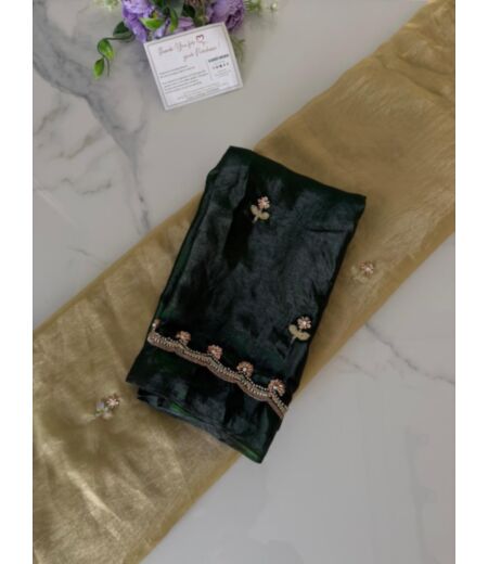 DB1122 Soft Rangoli Silk Bids Handwork Celebrity Inspired Sarees.